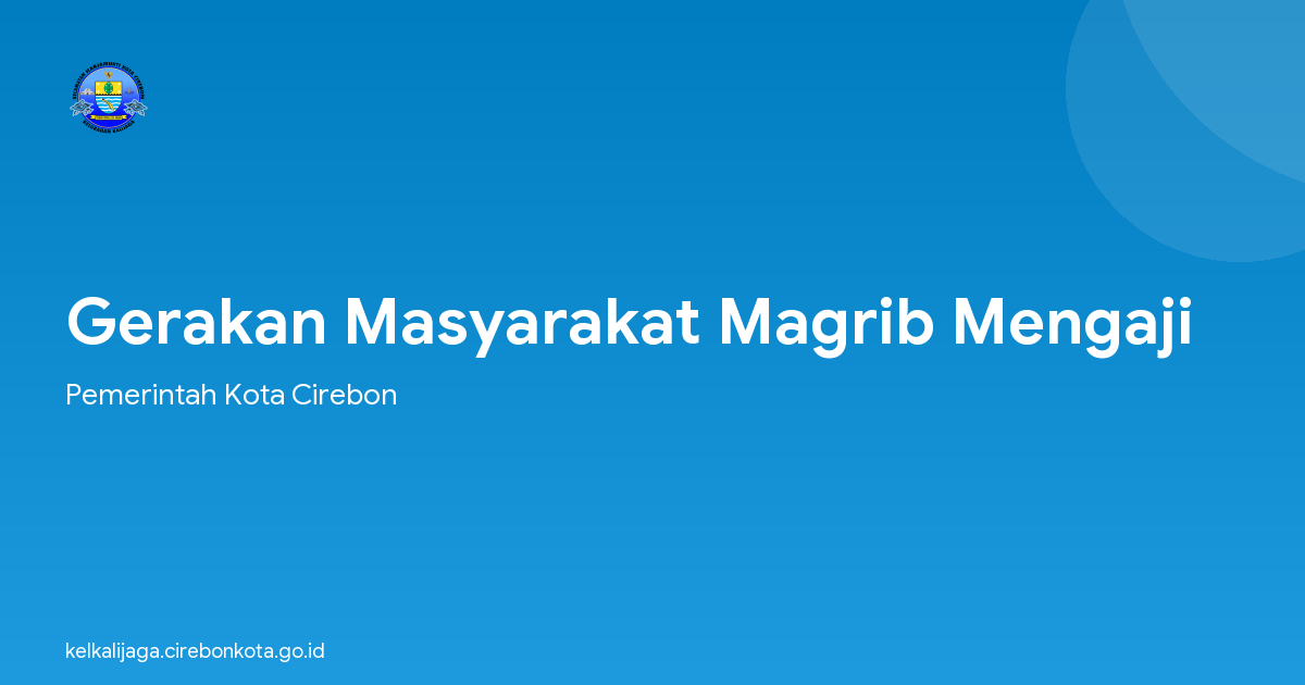 Gerakan Masyarakat Magrib Mengaji