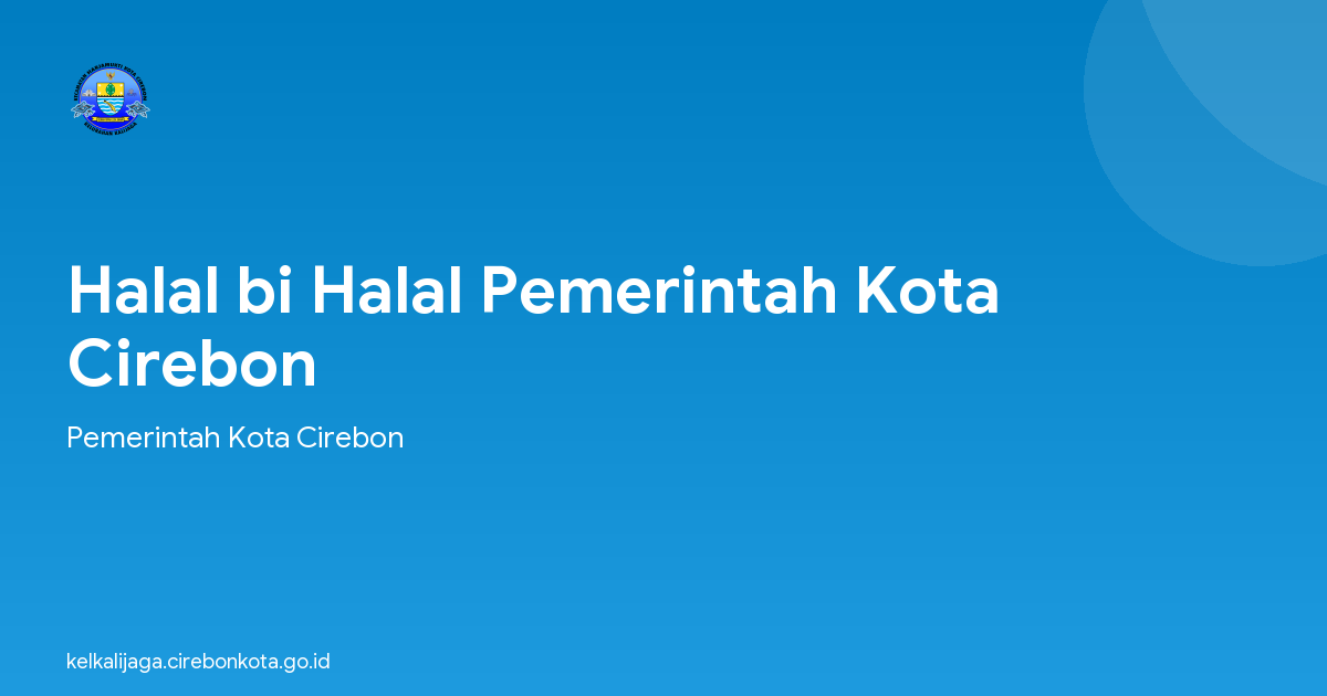 Halal bi Halal Pemerintah Kota Cirebon