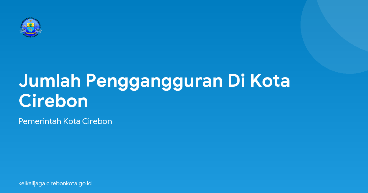 Jumlah Penggangguran Di Kota Cirebon