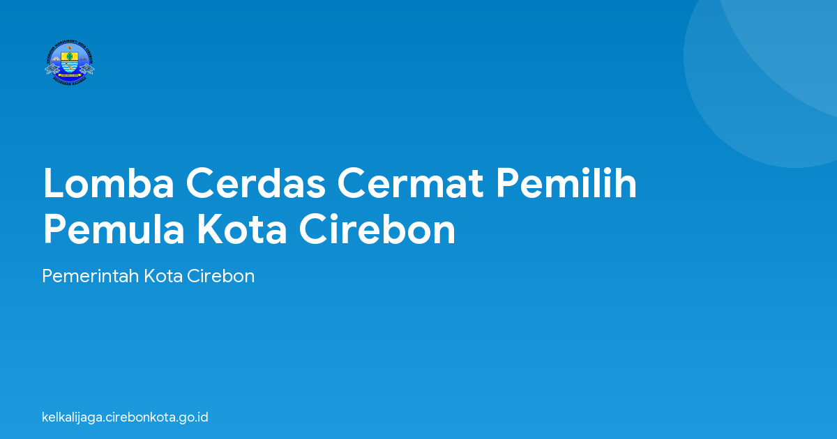 Lomba Cerdas Cermat Pemilih Pemula Kota Cirebon