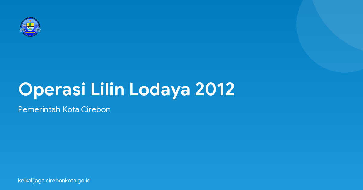 Operasi Lilin Lodaya 2012
