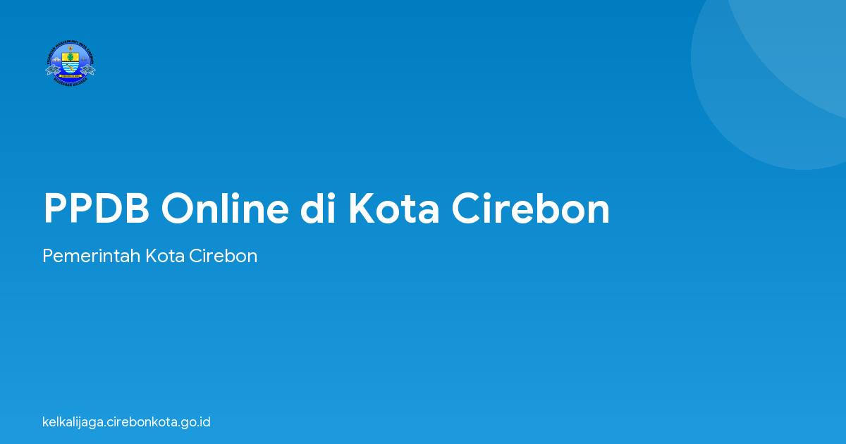 PPDB Online di Kota Cirebon