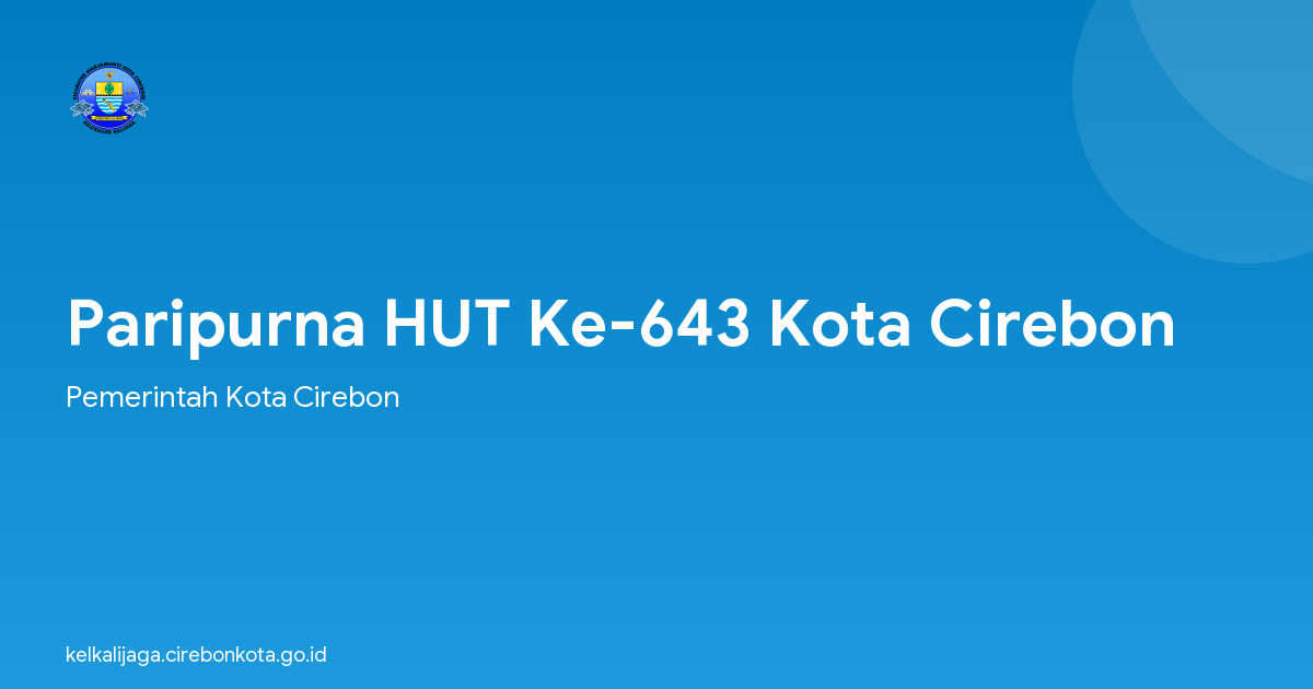 Paripurna HUT Ke-643 Kota Cirebon
