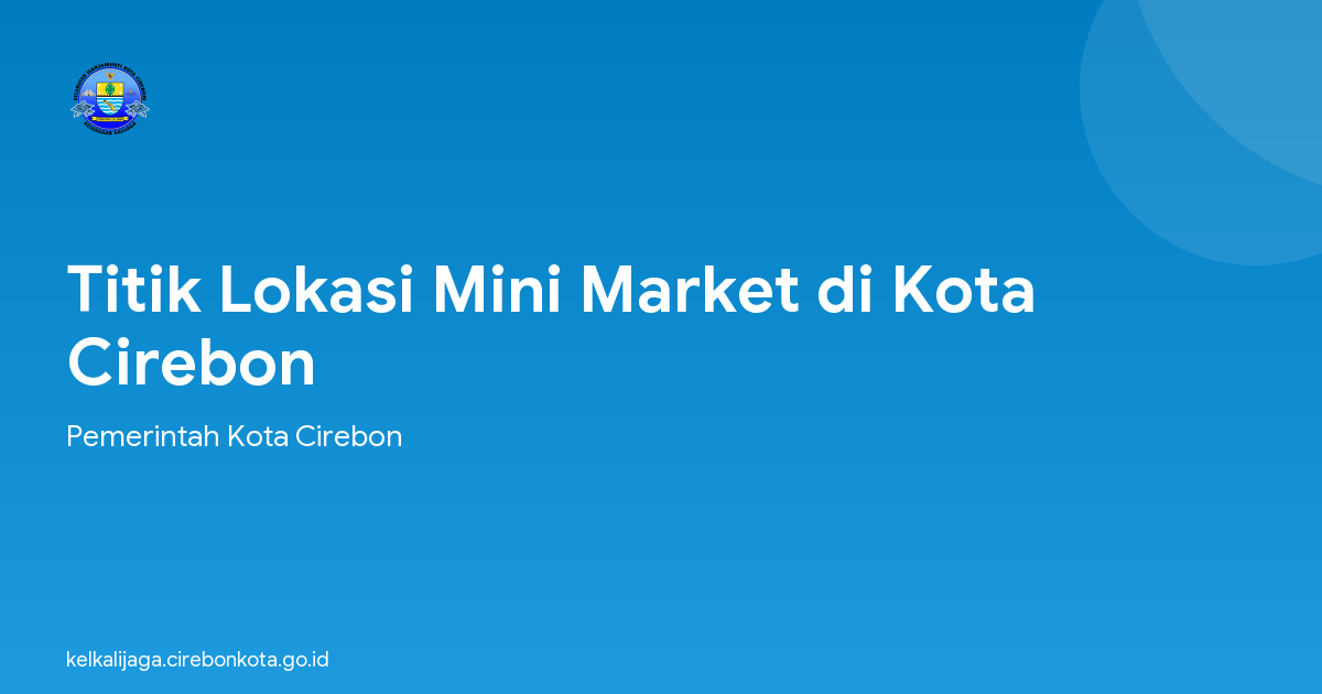 Titik Lokasi Mini Market di Kota Cirebon