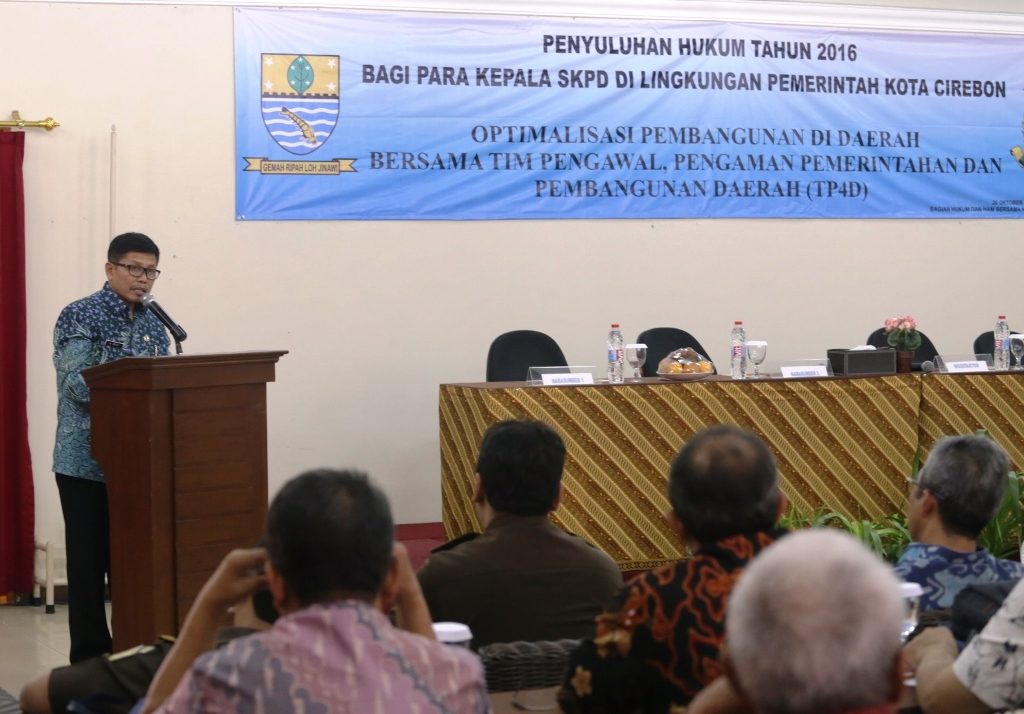 OPTIMALISASI PEMBANGUNAN DAERAH PEMKOT GELAR ACARA PENYULUHAN HUKUM BAGI PARA KEPALA SKPD