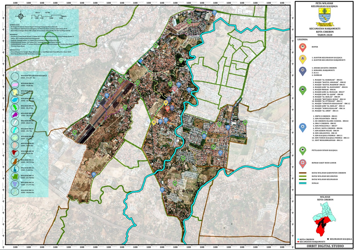 Peta Wilayah Kelurahan Kalijaga